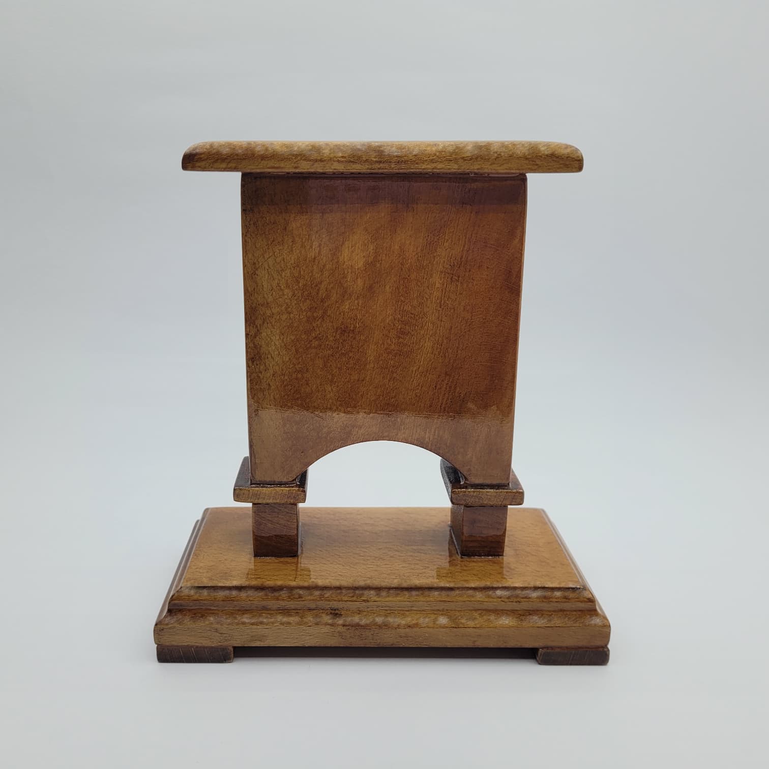 el yapımı ahşap masa saati - handmade wooden desk clock