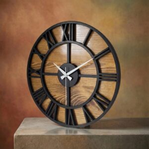 handmade wooden wall clock