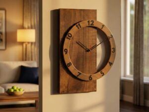Quadra Wooden Wall Clock