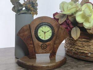 Tima Wooden Desk Clock
