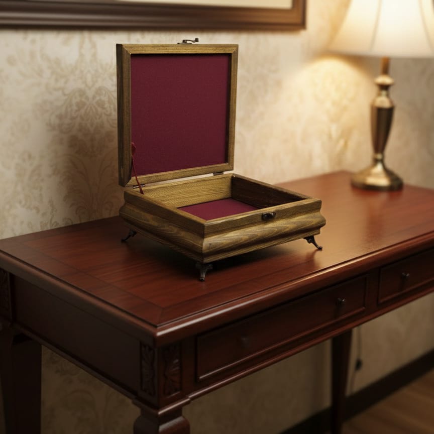 Rula Wooden Jewelry Box