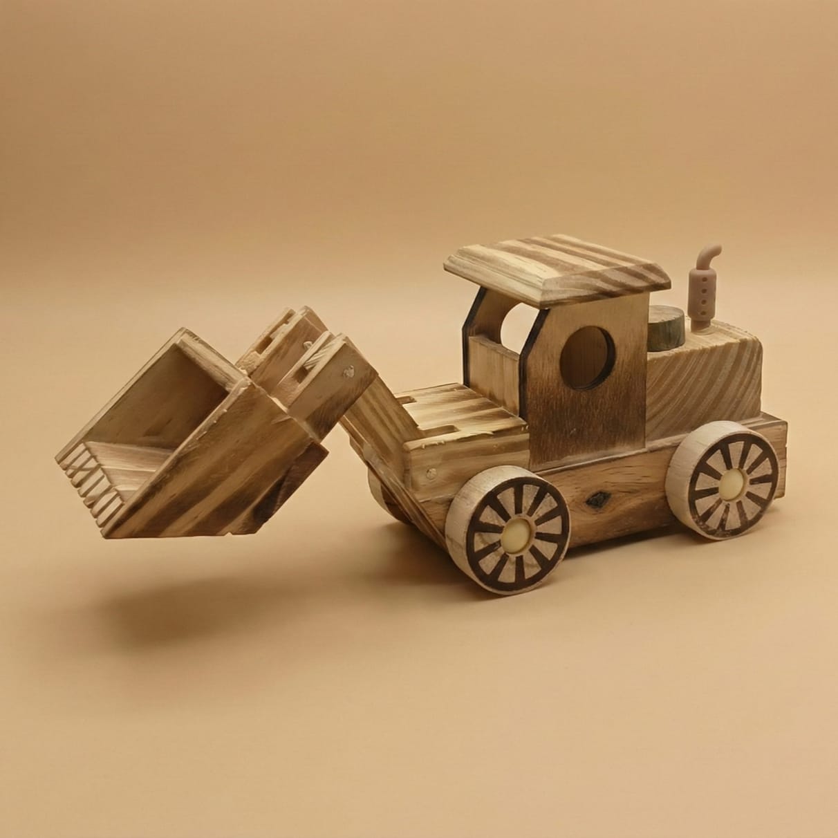 Yuma Wooden Backhoe Decor - Image 2
