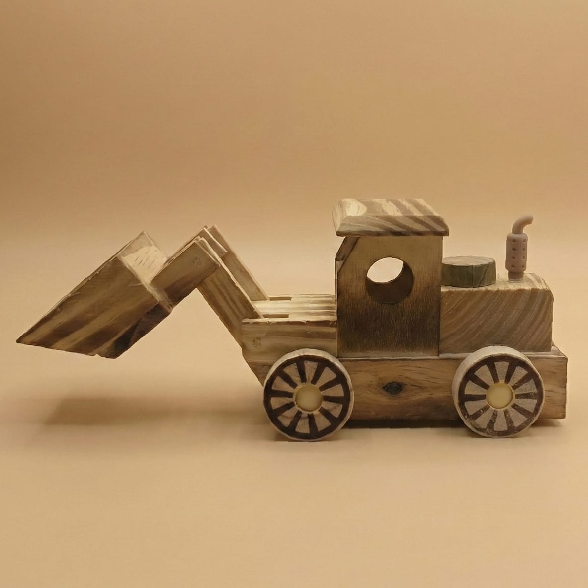 Yuma Wooden Backhoe Decor - Image 3