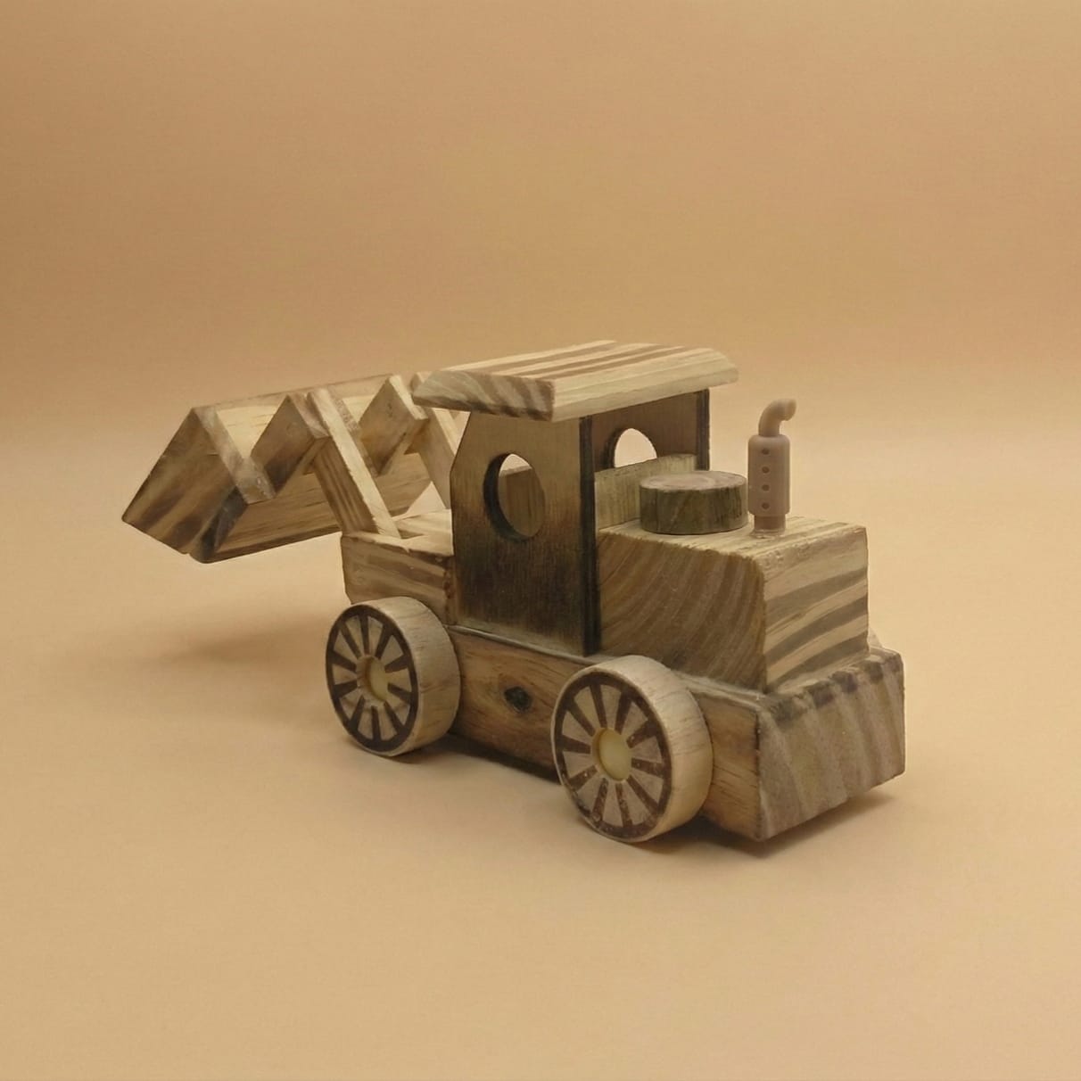 Yuma Wooden Backhoe Decor - Image 4