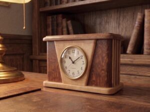 Eger Wooden Desk Clock MorgenCraft